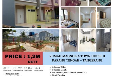 Jual Rumah di Magnolia Town House 3, Karang Tengah - Tangerang