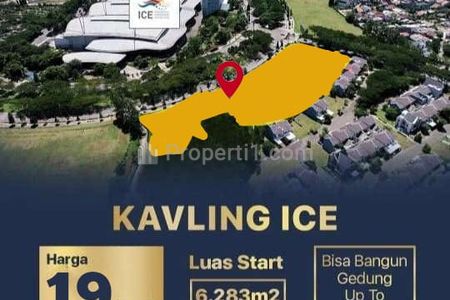 Jual Tanah Kavling Komersial ICE BSD City Luas 37.833 m2