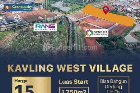 Jual Tanah Kavling Komersial West Village, Jln BSD Raya Pusat, BSD City