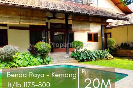 Jual Rumah Homey dan Siap Huni di Kemang Jakarta Selatan Bebas Banjir