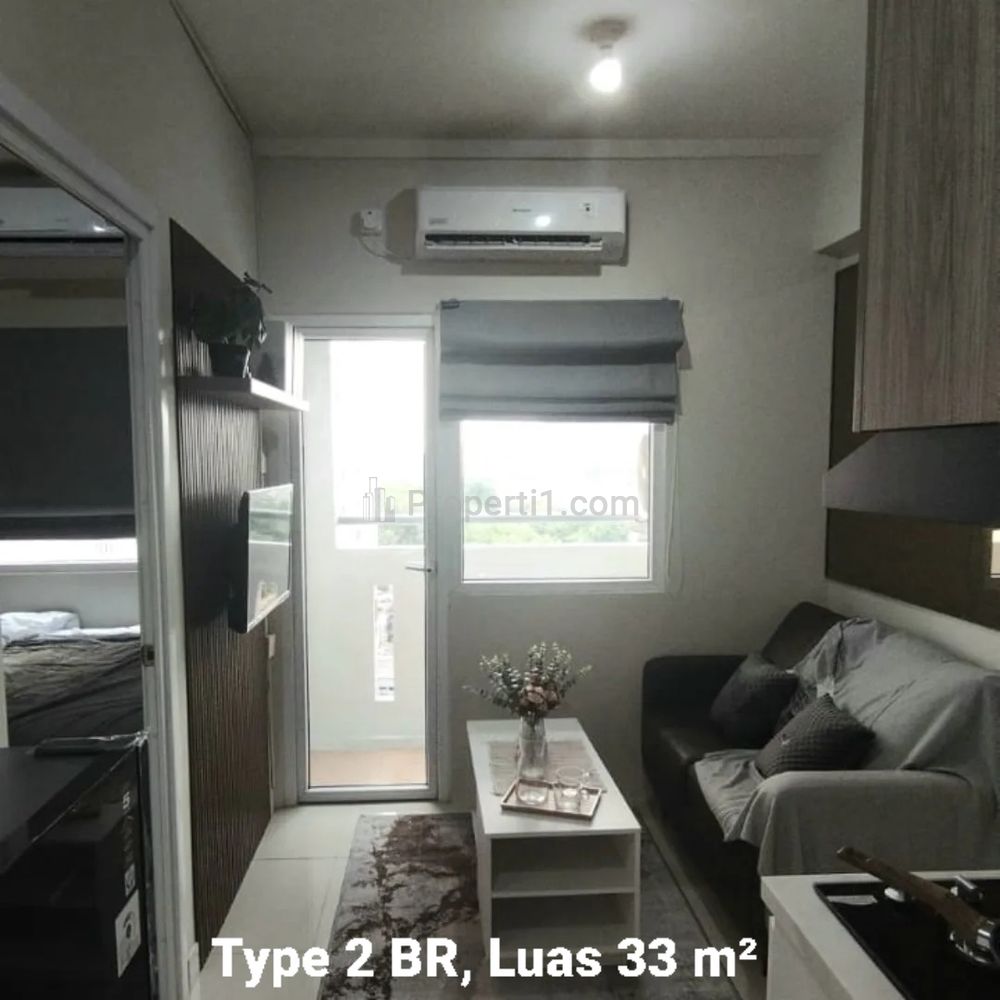Jual Apartemen Green Pramuka City, Baru Sudah Ready, Siap Huni, Tower di atas Mall dan Connecting Mall, Type 2 Bedroom