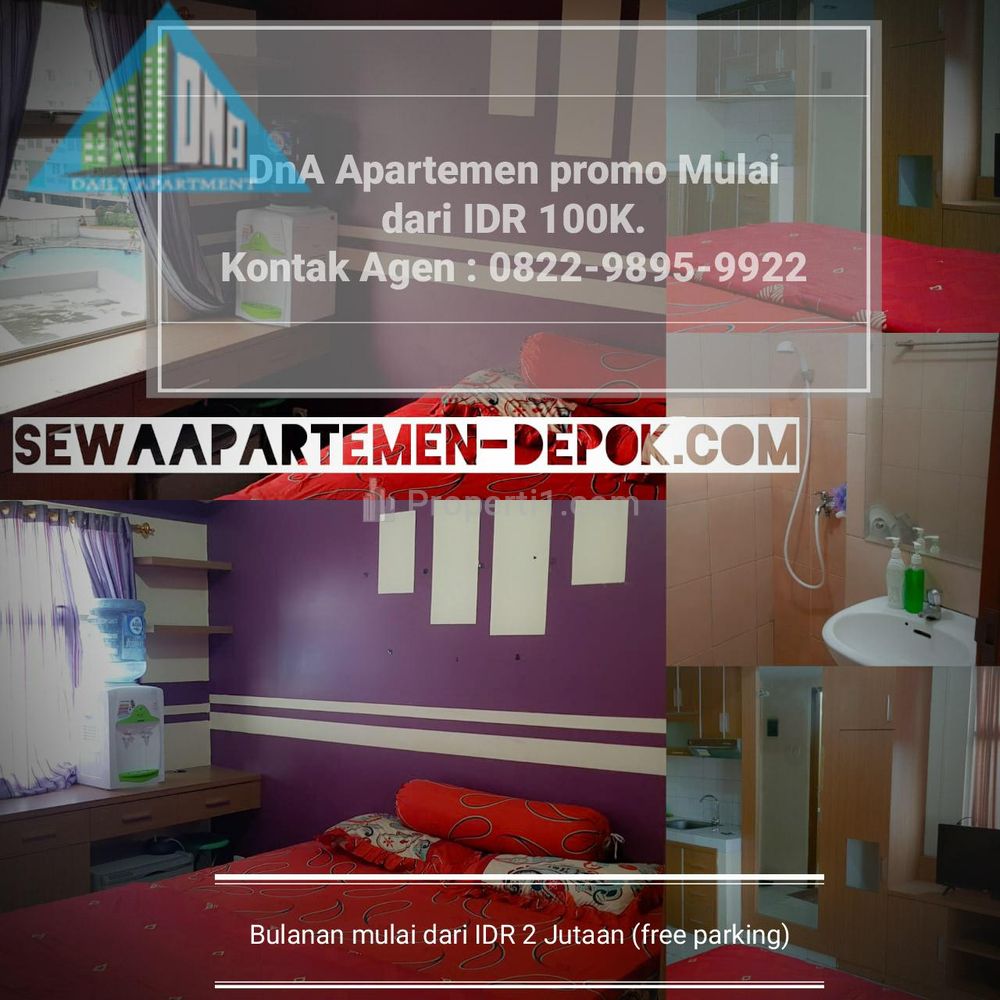 Disewakan Apartemen Harian di Margonda 1 dan 2 View Kota - Studio Furnished