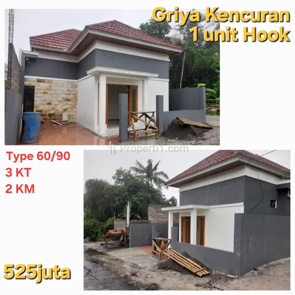 Jual Rumah Hook Murah Siap Huni dekat Kampus UII Jogja