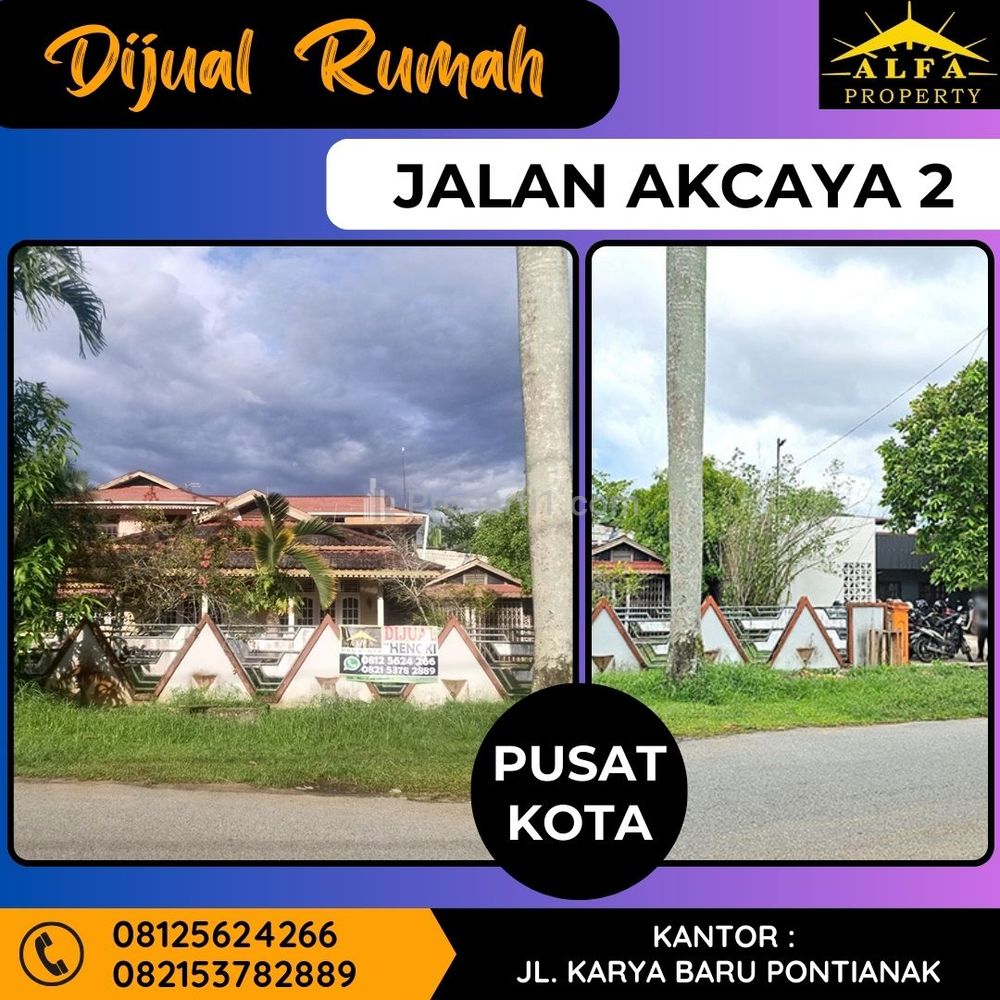 Dijual Rumah dan Tanah Strategis di Akcaya Pontianak