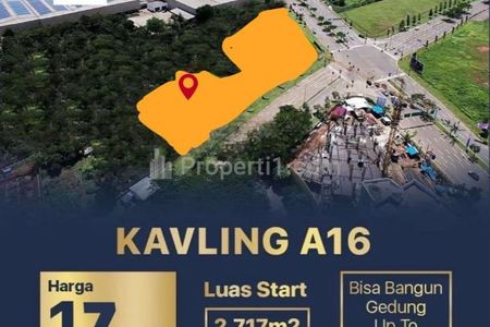 Dijual Kavling Komersial A 16, BSD City