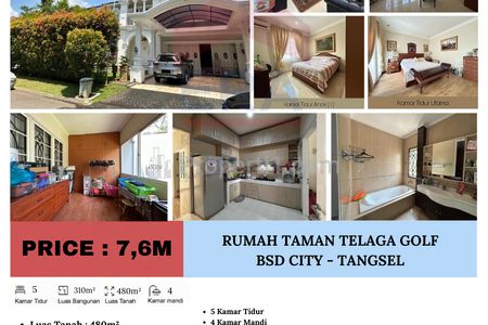 Dijual Rumah Taman Telaga Golf, BSD City - Tangerang Selatan