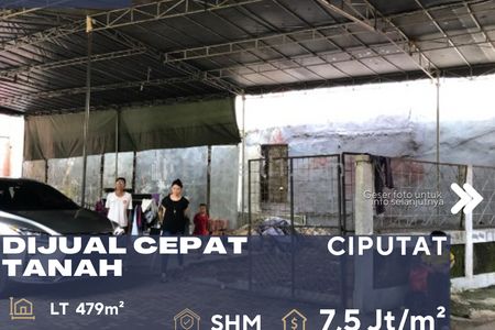 Dijual Cepat Tanah di Daerah Ciputat Tangerang Selatan