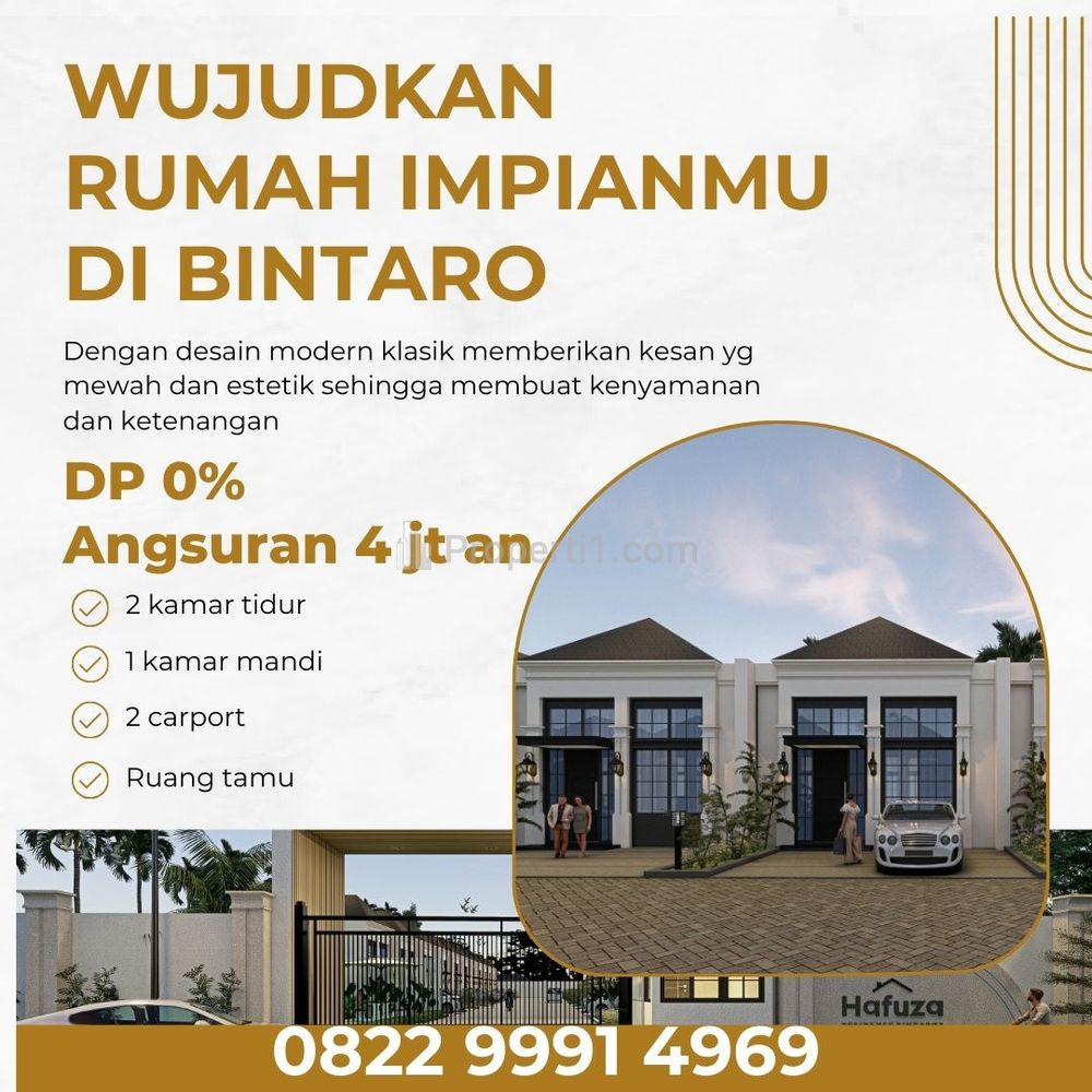 Jual Rumah Hafuza Residence Bintaro 2, Tangerang Selatan