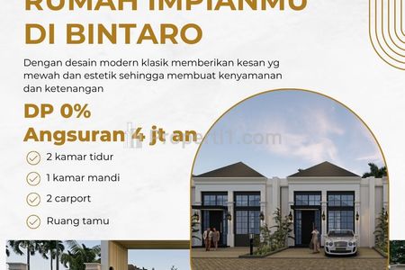 Jual Rumah Hafuza Residence Bintaro 2, Tangerang Selatan