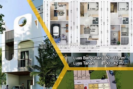 Jual Rumah 3 Lantai Dalam Perumahan Utan Kayu di Matraman, Jakarta Timur