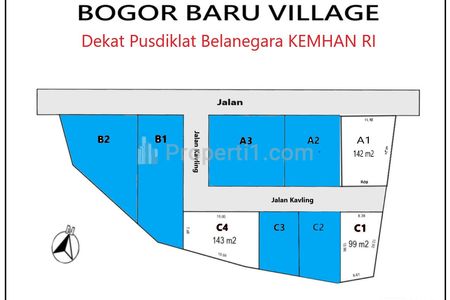 Jual Tanah Luas 99m2 di Kp. Pabuaran Cibodas Rumpin Bogor Harga 100 Jutaan