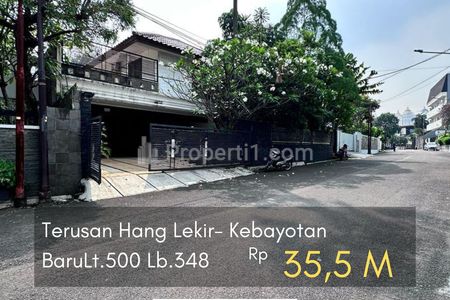 Jual Rumah di Terusan Hang Lekir Kebayoran Baru Jakarta Selatan