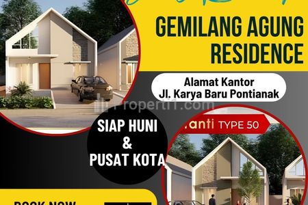 Dijual Rumah di Gemilang Agung Residence Kota Pontianak