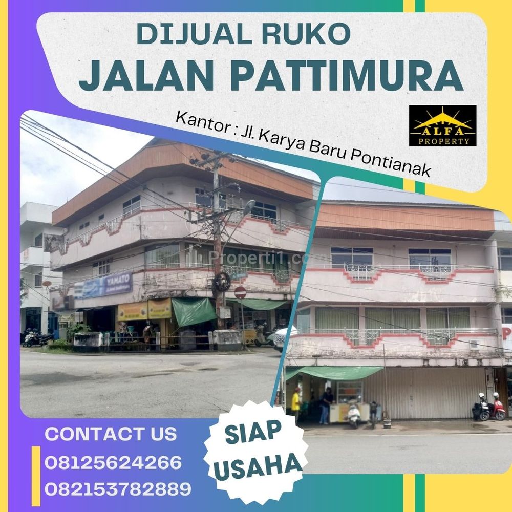 Dijual Ruko Gandeng Hook Pattimura Pontianak Kota