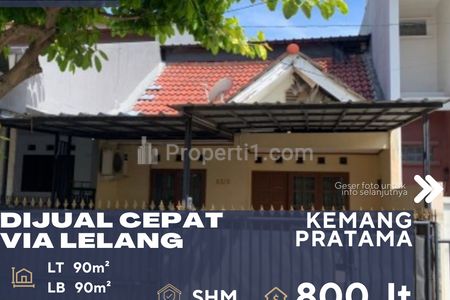 Dijual Cepat Rumah Kemang Pratama Via Lelang di Daerah Bekasi