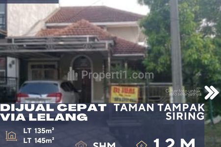 Dijual Cepat Rumah Taman Tampak Siring Via Lelang di Daerah Sentul Bogor