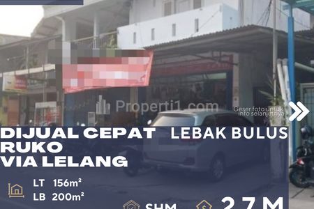 Dijual Cepat Ruko Via Lelang di Daerah Lebak Bulus Jakarta Selatan