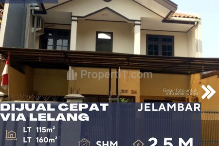 Jual Cepat Rumah Via Lelang Harga All In di Jelambar Jakarta Barat