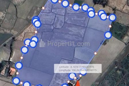 Jual Cepat Tanah Bersertifikat Murah Nego Lokasi Zona Industri Luas 50 Hektar di Ciruas, Kabupaten Serang, Banten