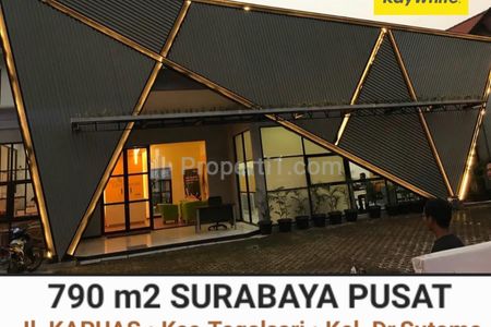 Disewakan Rumah 790 m2 di Jl. Kapuas - Surabaya Pusat - Parkiran LUAS +/- 12 Mobil - STRATEGIS Dekat Raya Darmo