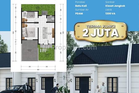 Dijual Rumah Sultan Bringin, Rumah Subsidi Desain Mediterania