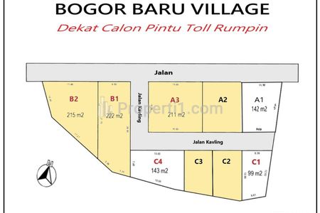 Dijual Tanah Murah di Rumpin Bogor, 1 Jutaan/m2