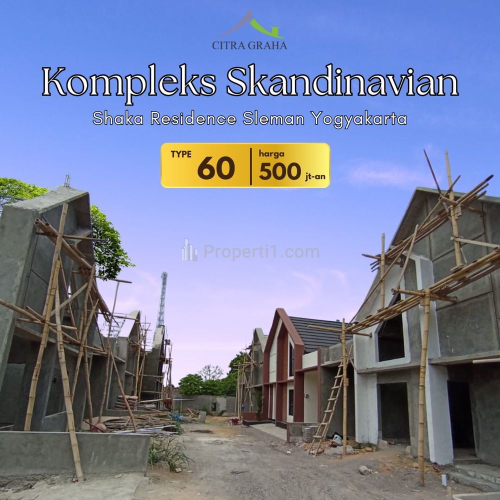 Dijual Rumah 3 Kamar Tidur 1 Kamar Mandi 1 Carport Mobil di Sleman