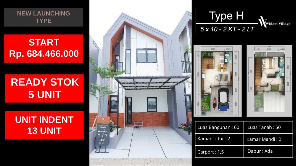 Dijual Rumah Murah di Tangerang, Dekat Stasiun Parung Panjang