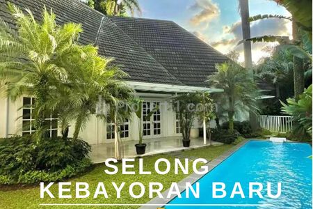 Jual Rumah Prime Area Selong SCBD Kebayoran Baru Jakarta Selatan