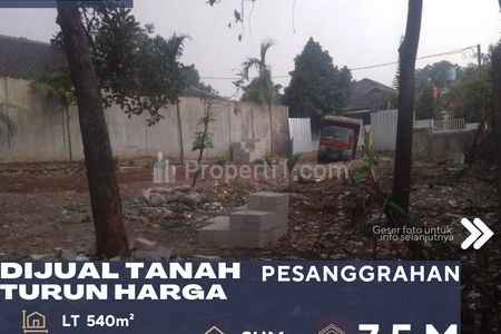 Dijual Tanah Bebas Banjir Turun Harga di Daerah Pesanggrahan Jakarta Selatan