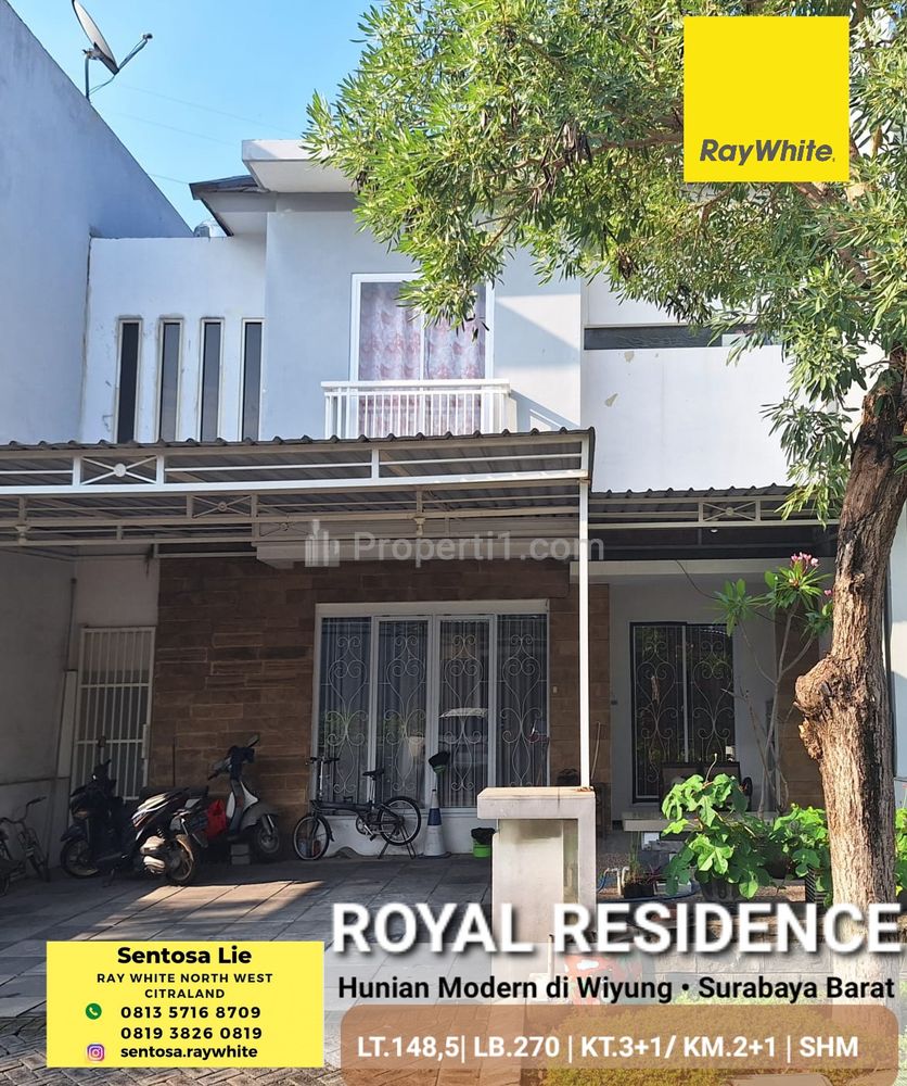 Dijual Rumah Royal Residence Harewood Wiyung Surabaya - Surat SHM Dekat Pakuwon Mall, Citraland, Wisata Bukit Mas