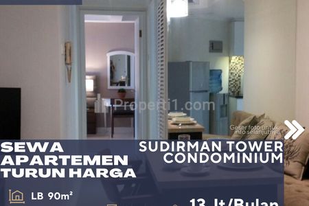 Disewakan Apartemen Sudirman Tower Condominium 2+1BR Fully Furnished View Bagus Turun Harga