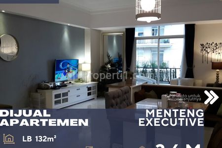 Dijual Apartemen Menteng Executive 2+1 BR Fully Furnished View Bagus Turun Harga