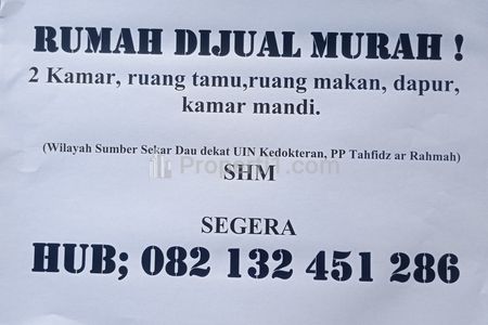 Rumah SHM Dijual Cepat Tanpa Perantara di Malang