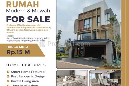 Jual Rumah | Luxury Residential in BSD City | Enchante Residence - Tipe 10mx22m (LT 220m2 / LB 398m2) | Tangerang