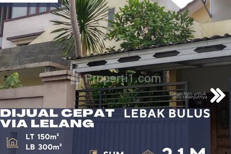 Dijual Cepat Rumah Via Lelang di Daerah Lebak Bulus Jakarta Selatan