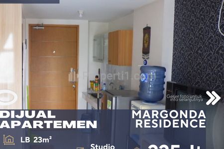 Dijual Apartemen Margonda Residence Studio Fully Furnished View Bagus