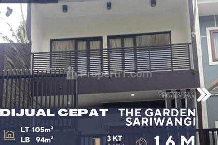 Dijual Rumah The Garden Sariwangi Siap Huni Harga Murah Dalam Perumahan di Mekar Wangi Bandung