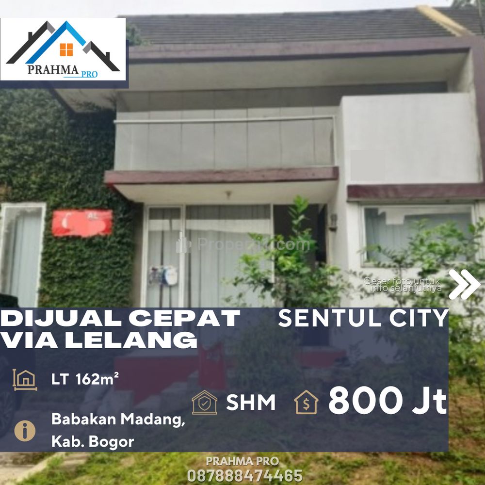 Dijual Cepat Rumah Sentul City Via Lelang di Daerah Bogor