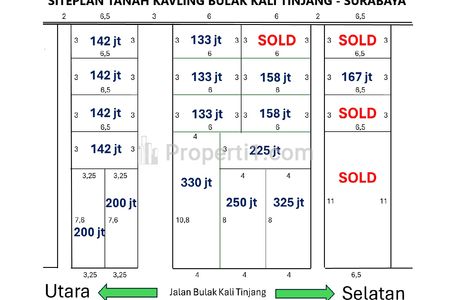 Jual Tanah Kavling Surabaya Timur Dekat Kedung Cowek dan Pantai Kenjeran di Bulak Kali Tinjang Belakang Kantor Kecamatan Bulak.