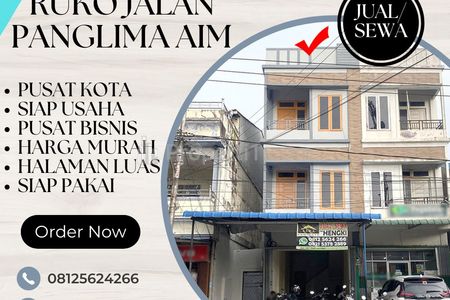 Dijual / Disewakan Ruko Jalan Panglima Aim Kota Pontianak