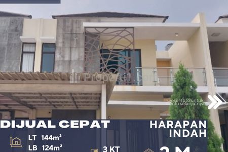 Dijual Rumah 2 Lantai Dalam Cluster Harga di Bawah Pasaran di Harapan Indah Bekasi