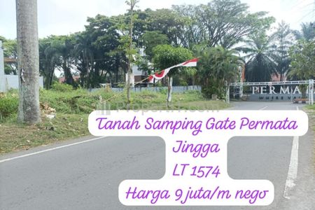 Dijual Tanah Luas 1574 m2 di Permata Jingga Suhat Malang