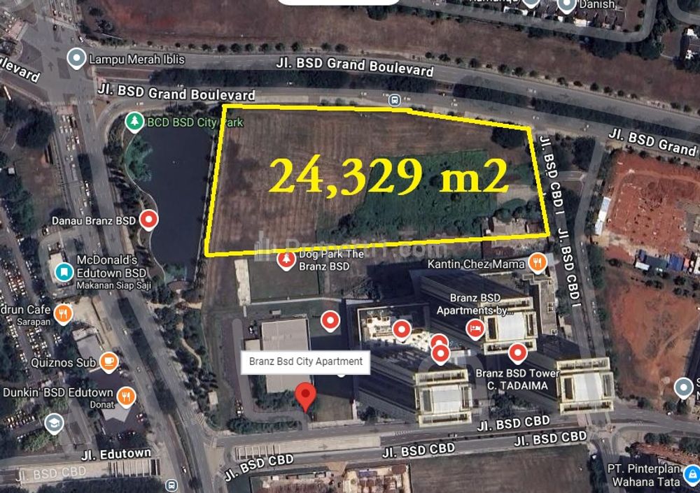 Jual Tanah Kavling Komersial CBD55 - BSD City Serpong