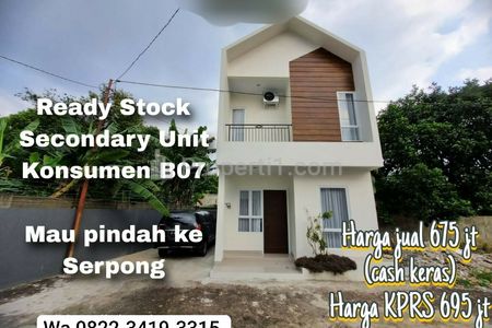 Jual Rumah Second Dalam Cluster di Sawangan, Depok Dekat Parung