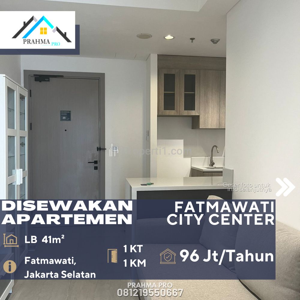 Sewa Apartemen Fatmawati City Center Unit Bagus Full Furnished di Fatmawati Jakarta Selatan