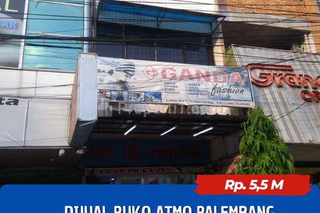 Jual Ruko Atmo di Palembang SHM 3 Lantai