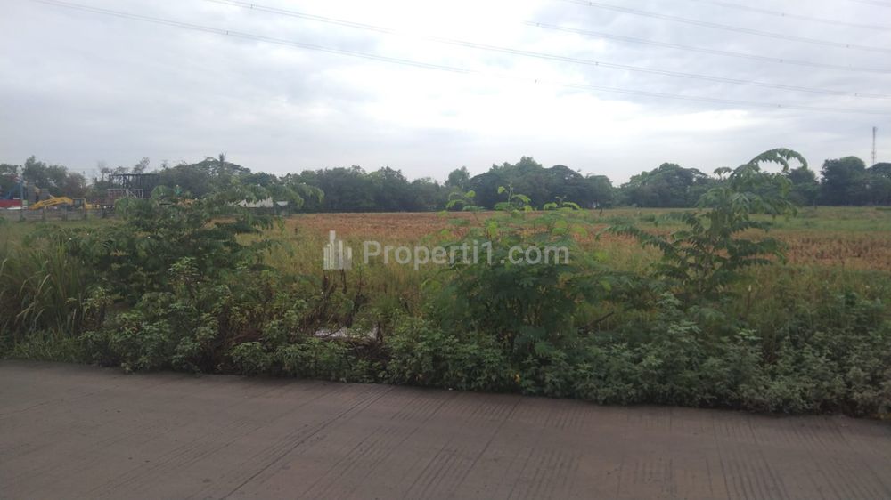Jual Tanah Strategis untuk Bangun Rumah Cluster atau Gudang Pinggir Jalan Raya Gabus Dekat Gebang Tol, Tambun Utara, Bekasi