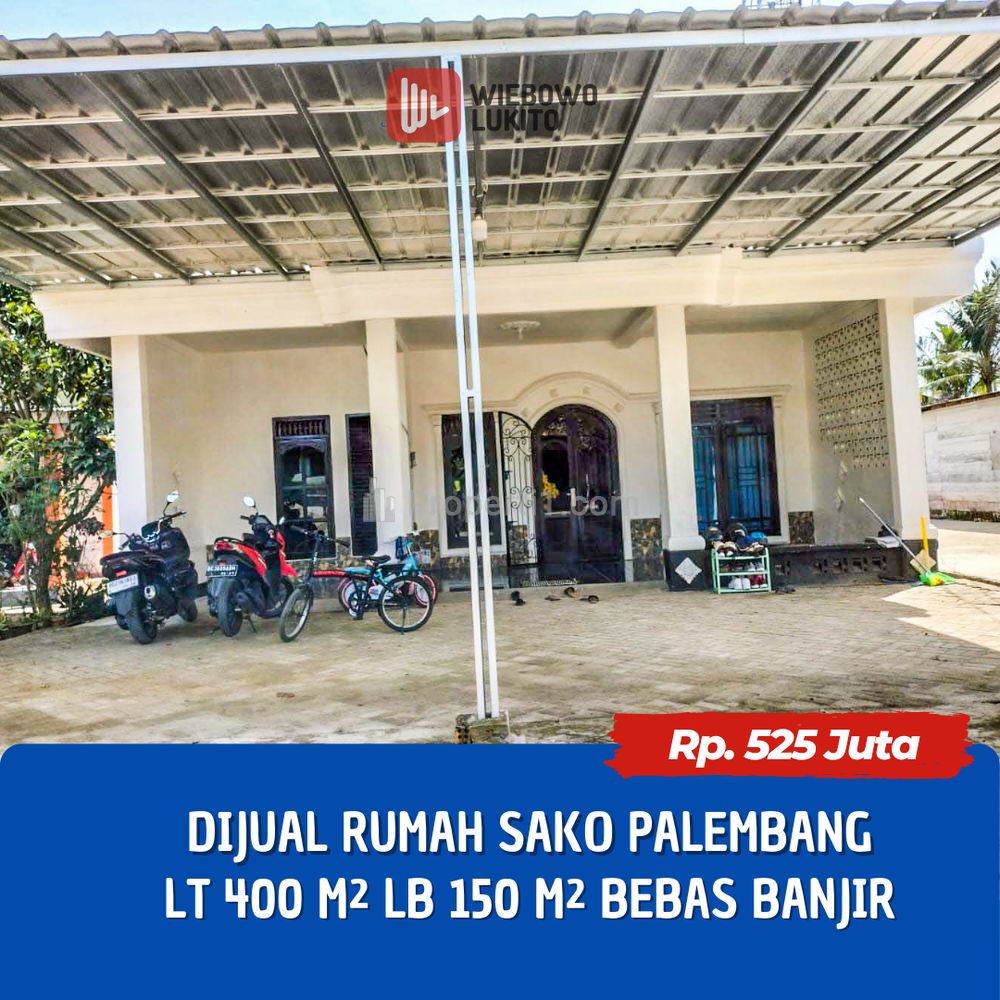 Dijual Rumah di Sako Palembang LT 400 m2 LB 150 m2