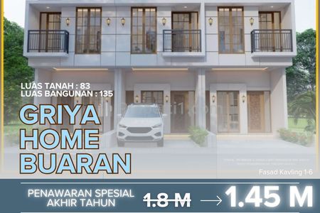 Dijual Rumah 2 Lantai di Klender, Duren Sawit, Jakarta Timur